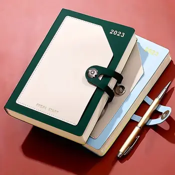 2023 Планер дневен ред, Формат А5, хартия за писма с Катарама, Дневник, планиране на Цели, Навици, Графици, Бележка книги за Офис