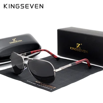 KINGSEVEN 2023 Нови Алюминиево-Магниевые Мъжки Слънчеви очила С Поляризирана Мъжки покритие, Огледални Очила Men Oculos N7252