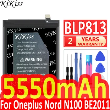 Мощна батерия KiKiss BLP813 за One Plus Oneplus Nord в n100 BE2011, BE2012, BE2015 1 A0001 2 3 3T 5/5T 6 6T/7 Batery Track NO