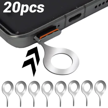 1/20pcs Защита от Загуба на Пин-код, Сим-карти Игла Универсална Тава За Извличане на Пин-код Инструменти за Отстраняване на iPhone Samsung Galaxy Адаптери Сим-карти