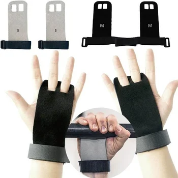 1 Чифт Рукояток От Изкуствена кожа за Гимнастика Кроссфита, защитни ръкавици за ръцете, ръкавици за стягане на Щанги, ръкавици за вдигане на тежести, ръкавици за фитнес