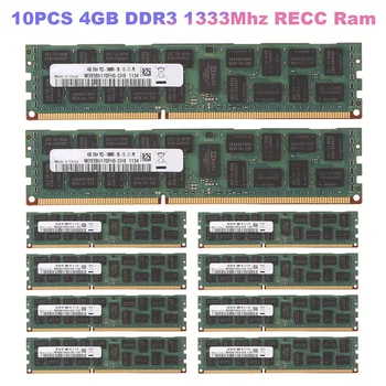 10ШТ 4 GB DDR3 1333 Mhz RECC Ram PC3L-10600R Памет 240Pin 2RX4 1,5 REG ECC Памет RAM За дънната платка X79 X58