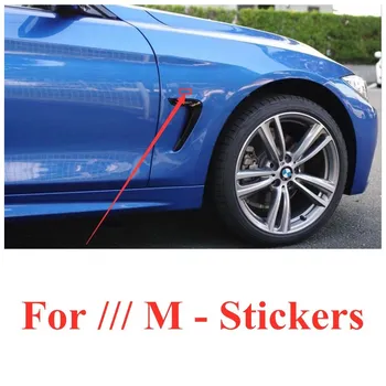 2 бр. x ABS M Спортно Странично Крило и Емблемата на Иконата Стикер Стикери за M3 M4 M5, E30 E36 E39 E46 E60 E87 E90 X1 X5 X3 X7 X6