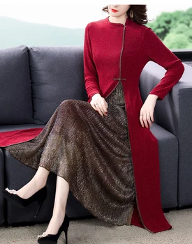 2023, Черно Жаккардовое рокля Midi в стил мозайка, Луксозно Дамско Елегантно Луксозно рокля, Есенно-Зимния Корейското Винтажное нощно рокля от Хепбърн