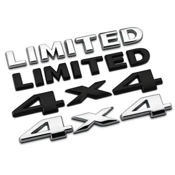 3D Метална емблема 4X4 Limited в задната част на врата, Стикер емблема на Задния багажник, икона на багажника Jeep Grand Cherokee Compass Wrangler