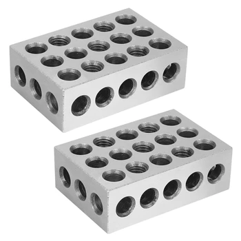 4шт 25x50x75 мм Блокове от закалена стомана с 23 дупки Едновременно битумен блок Стругове инструменти Точността 0,005 мм за металообработващи машини