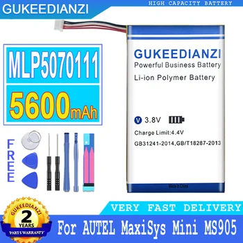 5600 mah Батерията GUKEEDIANZI MLP5070111 (5 линии), за AUTEL MaxiSys Mini MK808 MS905 MS906 MK808BT MK808TS Голяма мощност Bateria