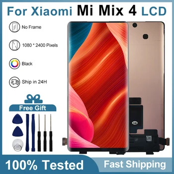 AMOLED За Xiaomi Mi Mix 4 LCD Сензорен дисплей, Дигитайзер, възли За Xiaomi Mi MIX 4 5G 2106118C Резервни Части за Дисплея