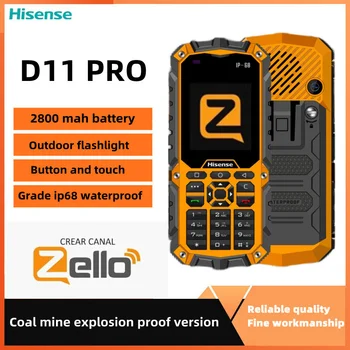 Hisense-teléfono inteligente D11 IP68, 4G, LTE, Zello, Wifi, pantalla táctil, 1G + 8G, Android 8, planta química, petróleo, a pr