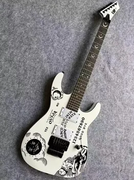 Hot нови, Висококачествени Електрическа китара ESP Custom Shop KH-2 масичка за спиритически сеанси Кърк Hammett Cynthia White CFGH I YGDFDFSFDAFSDFSDFSDFGHUUFGDGHD