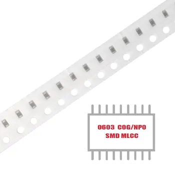 MY GROUP 100ШТ SMD MLCC CAP CER 3.1 PF 50V NP0 0603 Многослойни керамични кондензатори за повърхностен монтаж в наличност