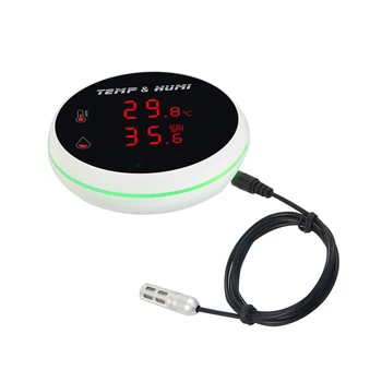 Sasha WIFI Сензор за температура и влажност на въздуха, термометър, термостат с температура -40 ° C—+ 120 ° C с външния кабел с дължина 1 М / 3 М, приложението за дистанционно наблюдение