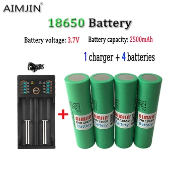Акумулаторна батерия от 3.7 На 2500 mah 18650 с USB-зарядно устройство, подходящ за нашите играчки 18650, инструменти, батерии за прожектори и т.н