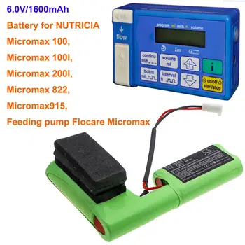 Батерия OrangeYu 1600mAh за помпа за хранене на NUTRICIA Flocare Micromax, Micromax 100, Micromax 100L, Micromax 200Л, 822, 915