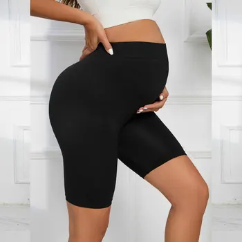 Дамски къси панталони за бременни, тренировка на корема, Йога, Активни спортни къси Панталони за бременни, Ластични Панталони за бременни с висока талия