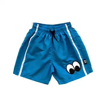 Детски дрехи, Сладки къси панталони за малки момичета и момчета, ежедневни спортни шорти с анимационни бродерия под формата на очната ябълка, Лято 2023