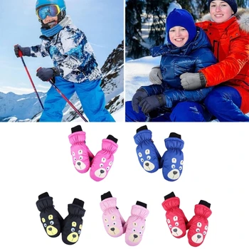 Детски Ски ръкавици, Непромокаеми бебешки зимни Ръкавици, ръкавици за момчета и момичета от 2 до 5 години, подарък за спорт на открито, колоездене