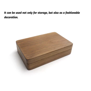Дървена Кутия Дисплей Органайзер За Бижута Колие Калъф За Съхранение Опаковка