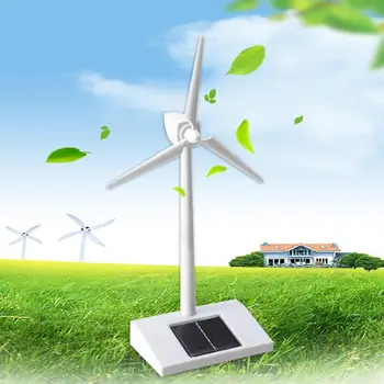 Играчка-модел на вятърна мелница на слънчеви батерии, easy 3D вятърна мелница, събрана модел, дългогодишна, энергосберегающая за ученически пособия