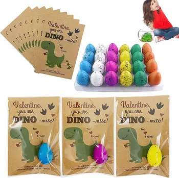 Картичка За Люпене на Яйца на динозаври,24 Опаковане на Яйца на динозаври, Инкубационное Яйце на Динозавър, Расте Във Водата,Великденски Яйца на Динозаври,Автомобил На 