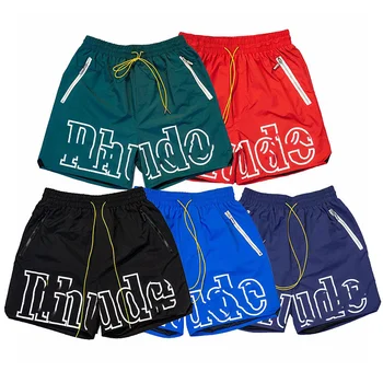 Летни мъжки шорти, нови улични букви с принтом на съвсем малък, хип-хоп ежедневни мъжки плажни баскетболни шорти Tide