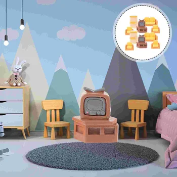 Малък Двуместен диван Телевизионен Подпори за фотография Модел мека мебел Малка единична Куклена къща от синтетична смола, Индивидуален