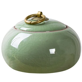 Метален контейнер, керамични кутията за чай, листа кенди керамика