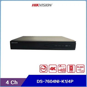 Мрежов видеорекордер Hivision DS-7604NI-K1/4P 4 канали 1U 4 PoE 4K