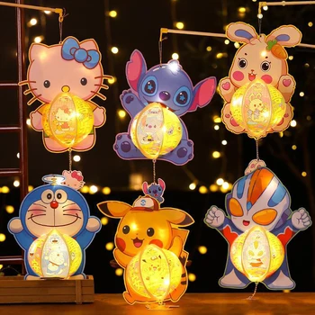 Нови Прожектори Kawaii Sanrio Hellokittys Сладък Сам Висящи Играчки Карикатура Mymelody Light Аксесоари За Украса На Стаята Подарък За Рожден Ден