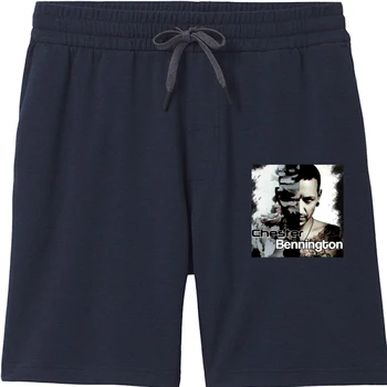 Нови странични мъжки къси панталони Chester Bennington от чист памук, САЩ, спортни къси панталони Em1