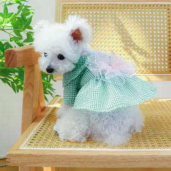 Реквизит за снимки, дишащи дрехи за кучета принцеса рокля за малки кученца за малка средна момичета-кучета и котки