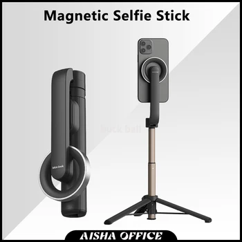 Селфи-стик за мобилен телефон, конзола за директно излъчване с магнитен всасыванием, статив за камера, Bluetooth, мини-камера, телескопичен прът, артефакт wh