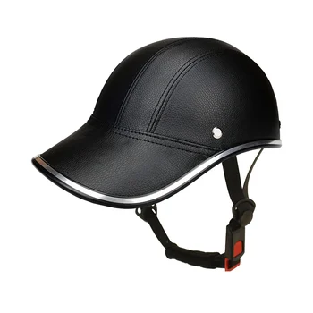 Стил бейзболни шапки, Мотоциклет полушлем Защитна шапка Половина на лицето Каска Реколта шапка Защитна каска Велосипеден шлем Шапка