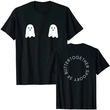 Тениска BOOs for Цици Забавен костюм за Хелоуин, тениски с готически графика