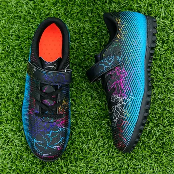 Футболни обувки Messi детски сделки на Едро Футболни обувки за практикуване на футзалом Детски Спортни маратонки chuteira society Унисекс Обувки