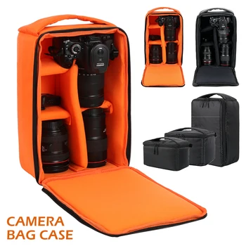 Чанта за slr фотоапарат с разделители, богат на функции водоустойчива чанта за цифров фотоапарат за носене на открито, калъф за огледално-рефлексен фотоапарат Nikon Canon