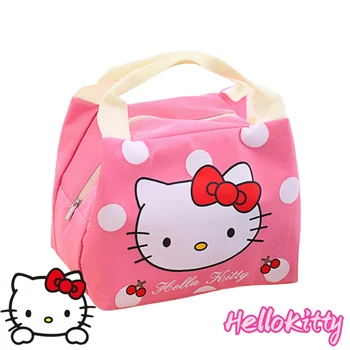 Чанта за Обяд Hello Kitty, Студентски Чанта За Bento Офис Служител, Мультяшные Изолиращи Чанти За Обяд с Голям Капацитет, Преносима Чанта За Храна За Пикник, Подарък