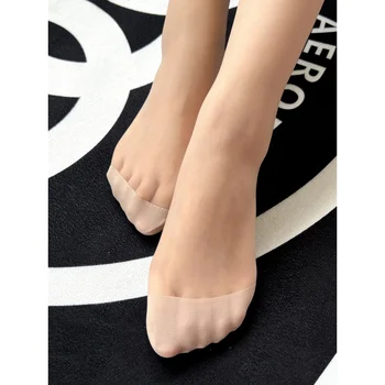 Чорапи Coco Ginza 151 Женски тънки Чорапогащи Бял цвят, с много пръсти, Прозрачни, с едностранно промежностью, Професионални